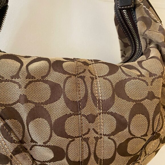 Coach Bag Coach Purse Signature Coach Canvas Boho Brown Soho Bag - Picture 2 of 4
